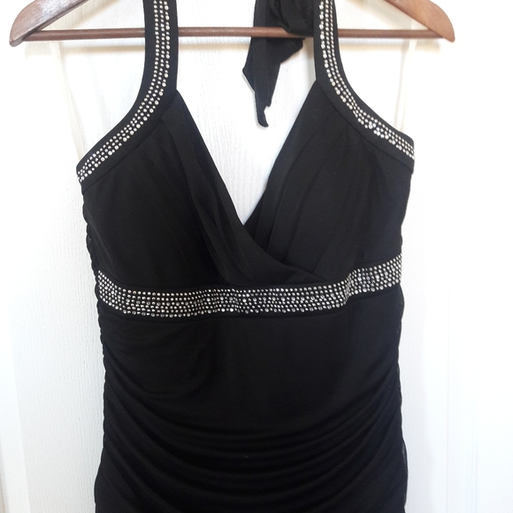 Black Halter Dress - Picture 3 of 8